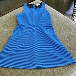 BCBGeneration Vibrant Blue Striped Mini Dress